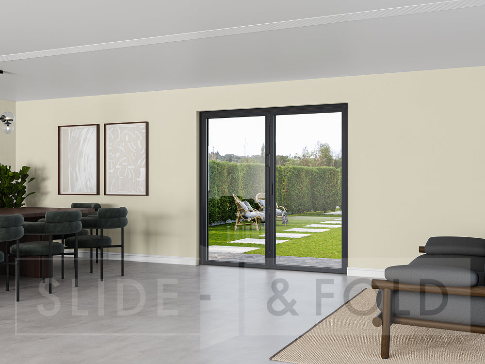 2 Panel Grey Bifold Door