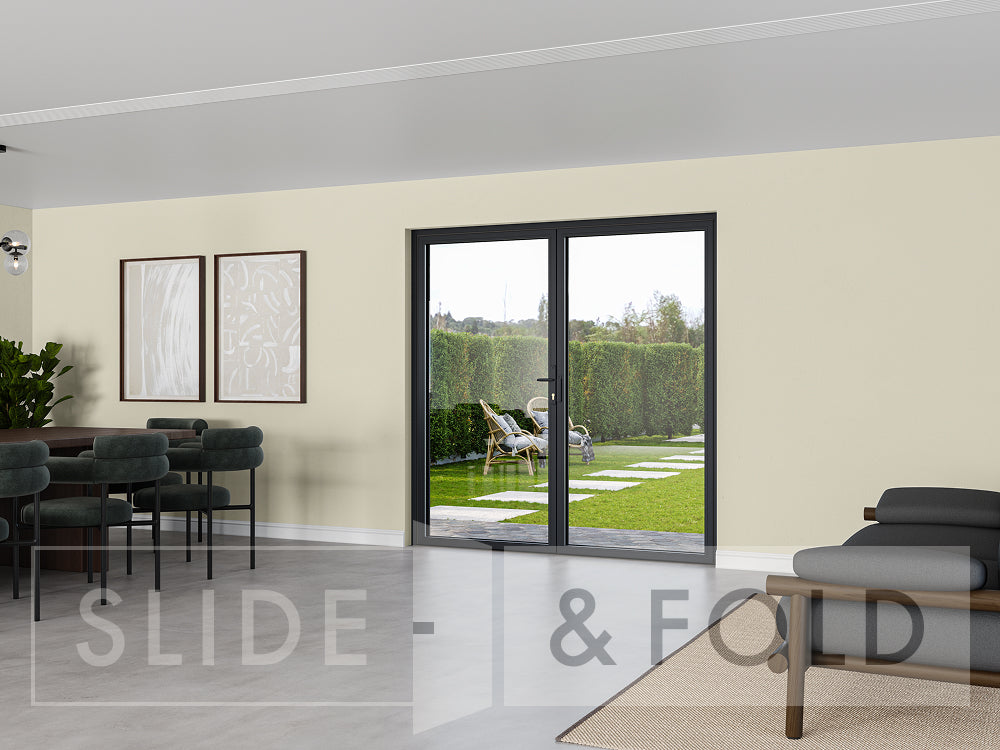 Grey French Doors