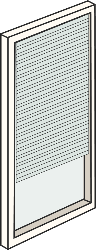 Sliding Doors: Blinds