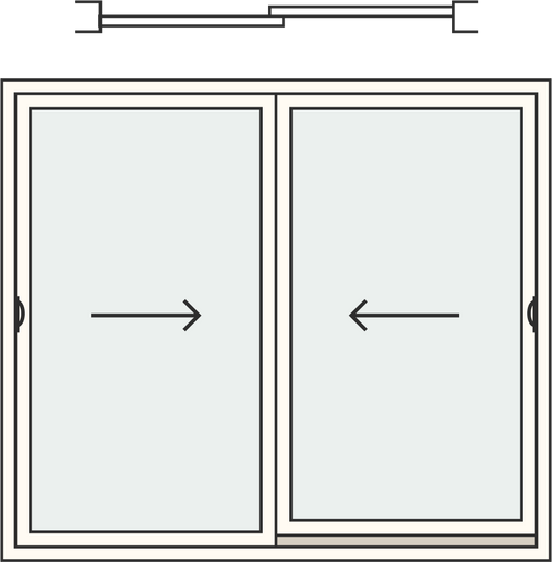 Aluminium Sliding Door 3000x2100 | 2 panels