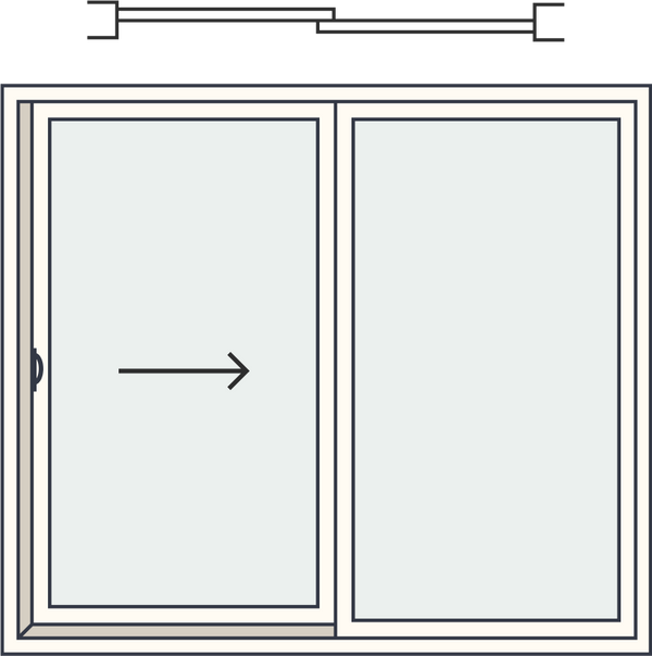 2 Panels (Left Sliding)