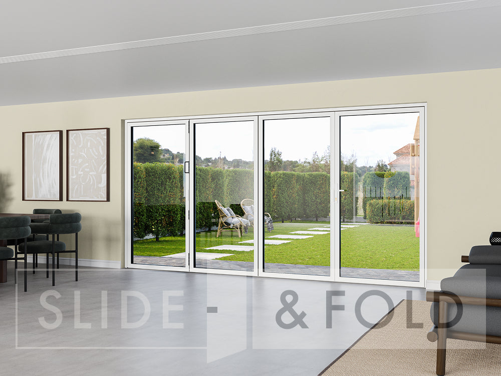 4 Panel White Bifold Door