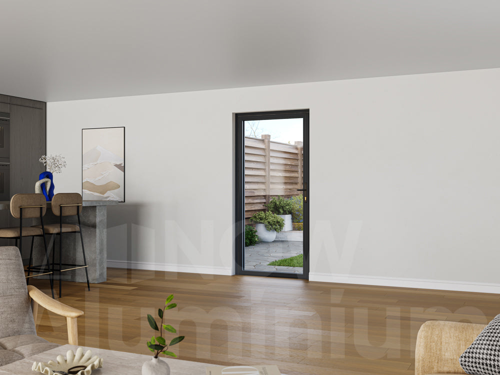 Single, 1 Panel Anthracite Grey Door by Slide & Fold